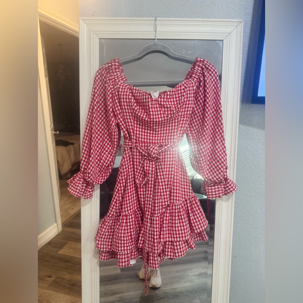 NWT ANTHROPOLOGIE MAEVE OFF THE SHOULDER RUFFLED MINI DRESS - Picture 3 of 6